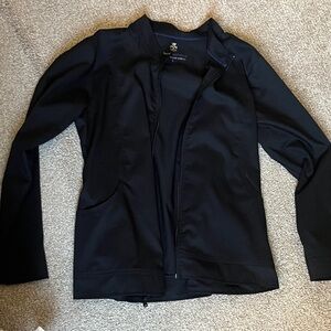 Black Full-Zip Athletic Jacket